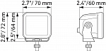 Фары LED Cube 3.2" дальнего света (комплект)